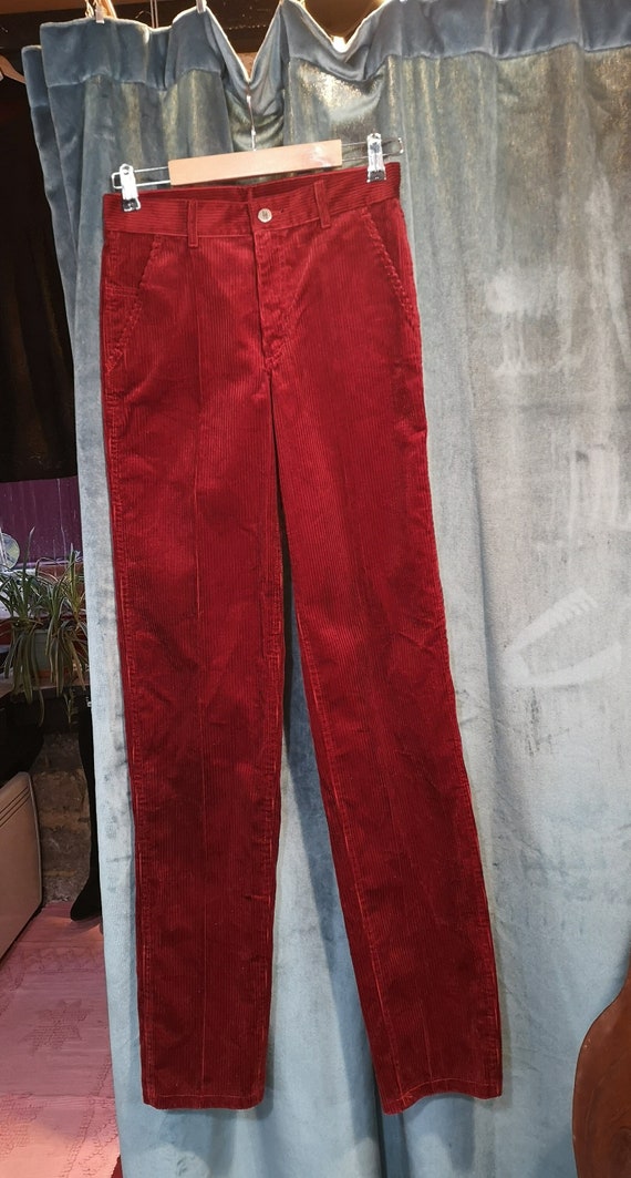 New Man 80's burgundy corduroy pants (TXS/S) 