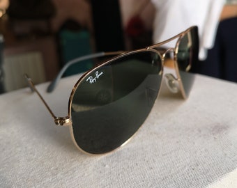 Par de gafas de sol Aviator Ray Ban años 80