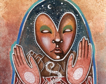 Grounded Creation || Archival Giclee Watercolor Paper Print