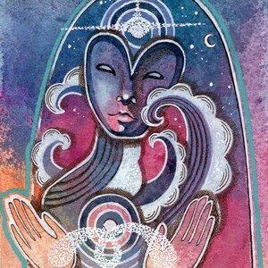 Channel & Flow || Archival Giclee Watercolor Paper Print