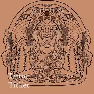 Stromaufwärts || Tattoo-Ticket