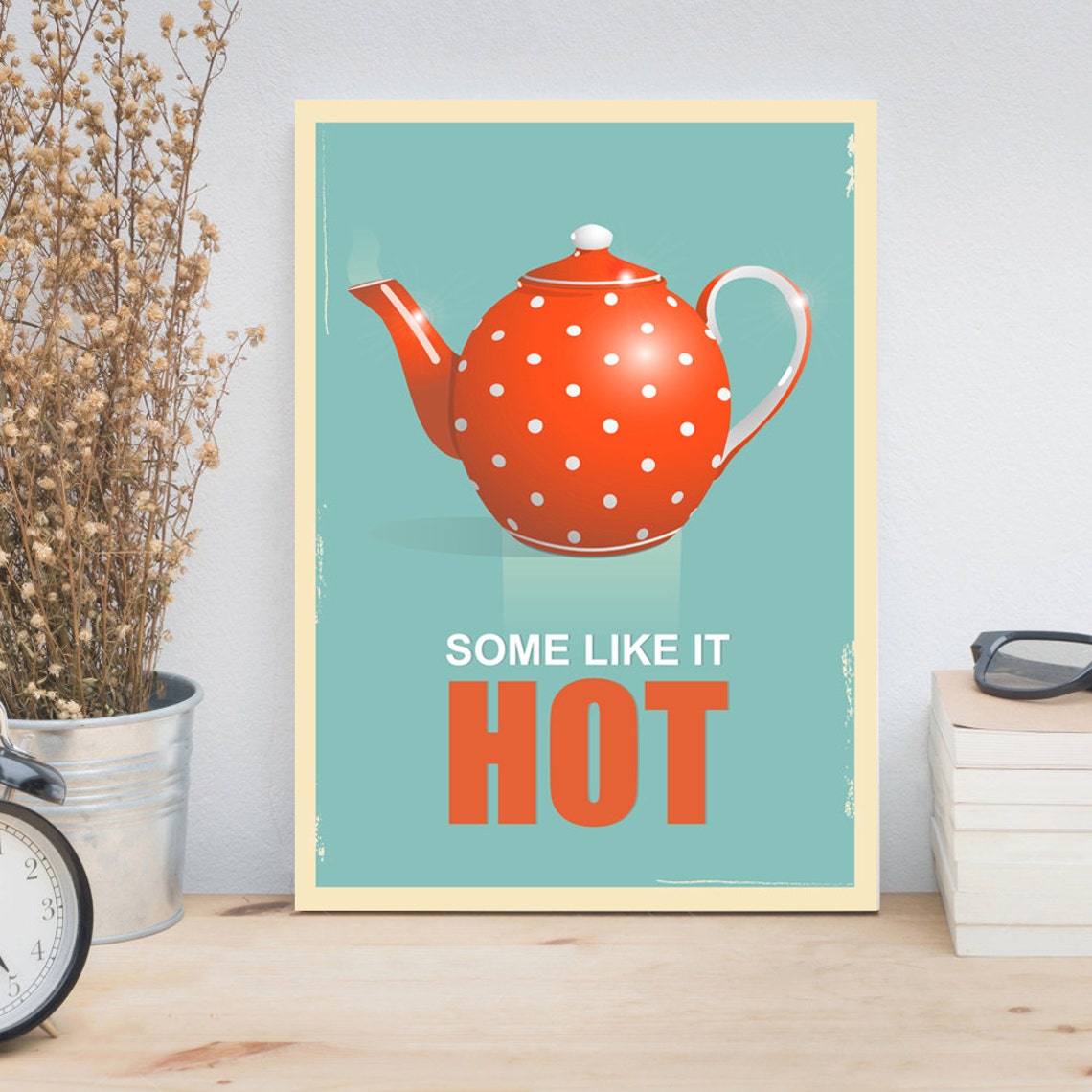 Mid Century Modern Art Kitchen Decor Kitchen Print Kitchen Etsy