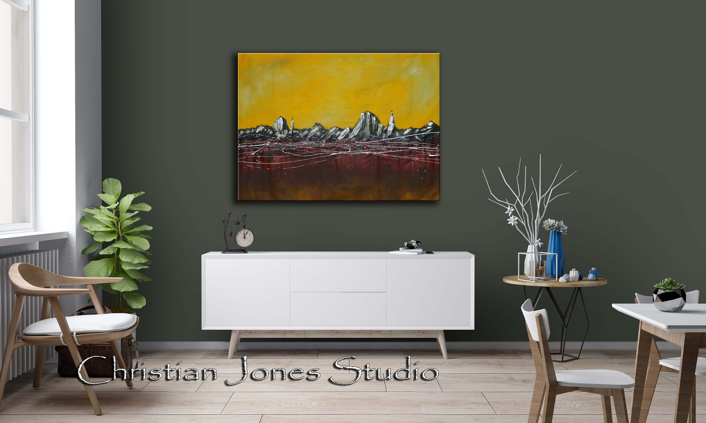 48x60 Extra Large Original Acrylic Painting Landscape Abstract Etsy