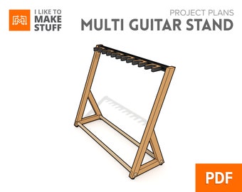 Multi Guitar Stand — Digital Plans