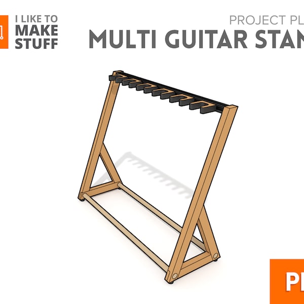 Multi Guitar Stand — Digital Plans