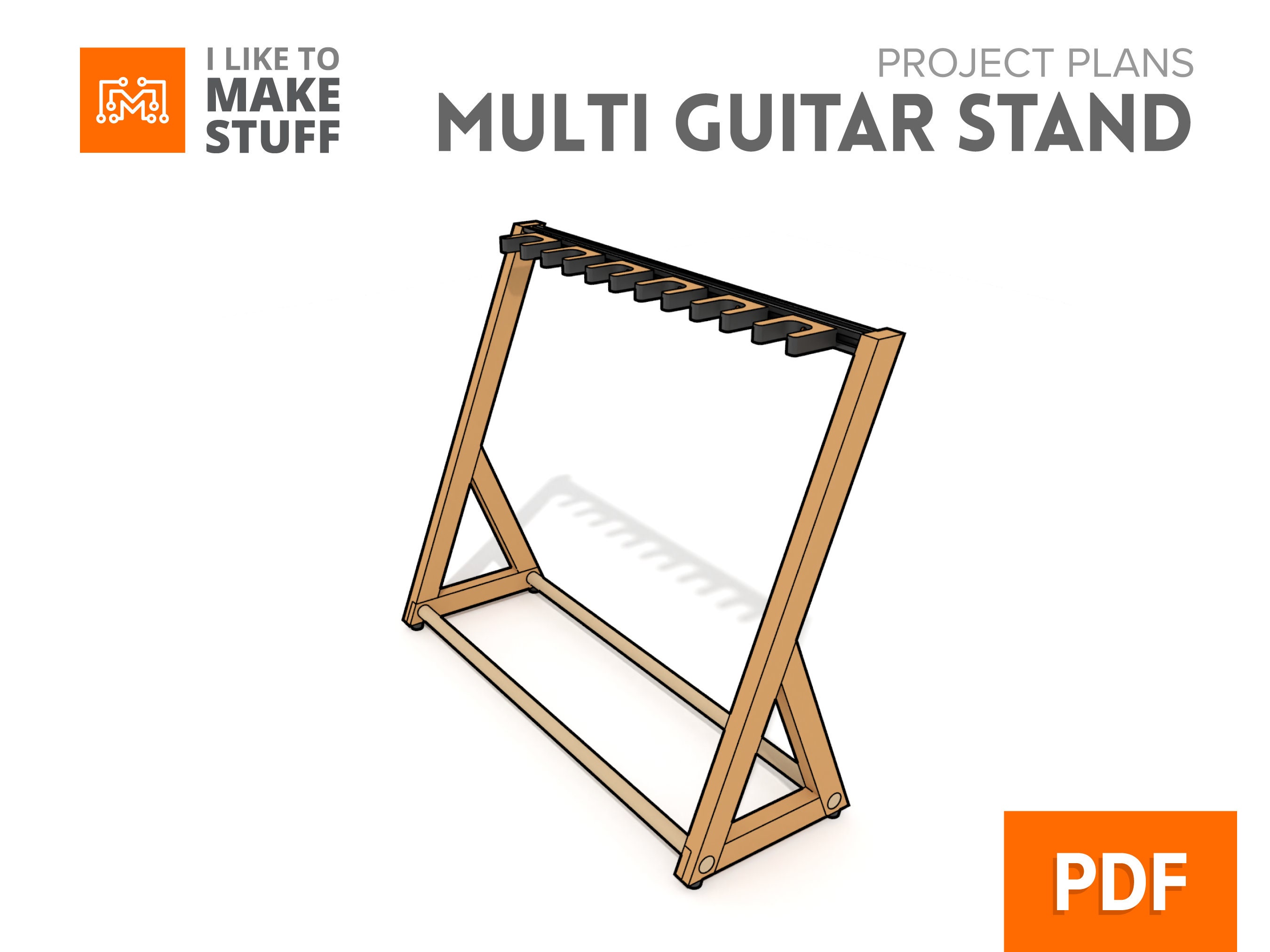 Multi Guitar Stand Digital Plans Etsy Canada