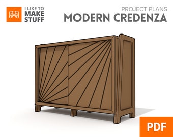 Modern Credenza — Digital Plans