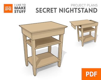 Secret Nightstand — Digital Plans