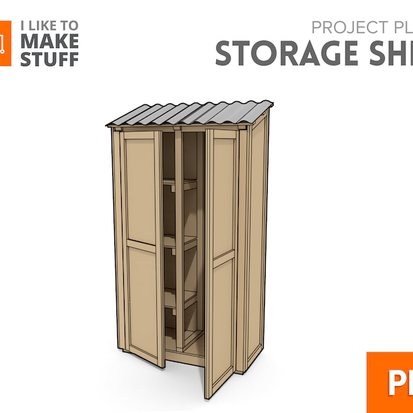 Outdoor Storage Shed — Digital Plans