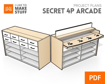 Secret 4 Player Arcade — Digital Plans