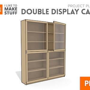 Doppeltes Display Bücherregal — Digitale Pläne