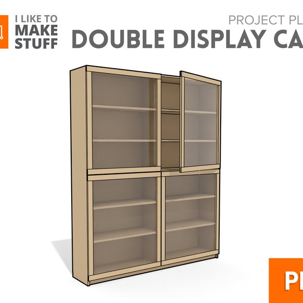 Double Display Bookcase — Digital Plans