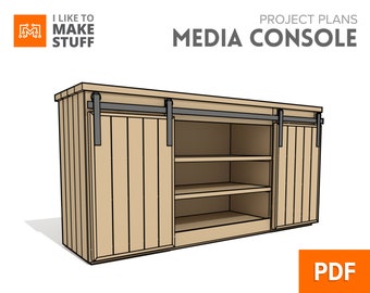 Media Console Table - Digital Plans