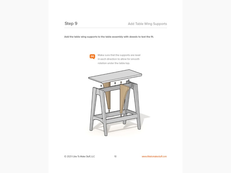 Folding Side Table Digital Plans image 7