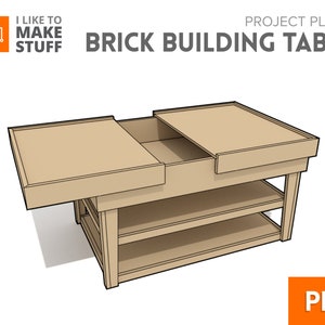 Brick Building Storage Table - Digital Plans