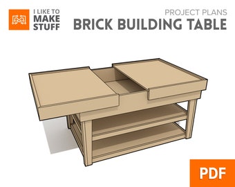 Brick Building Storage Table - Digital Plans