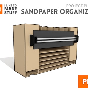 Sandpaper Storage Station Plans - The Geek Pub