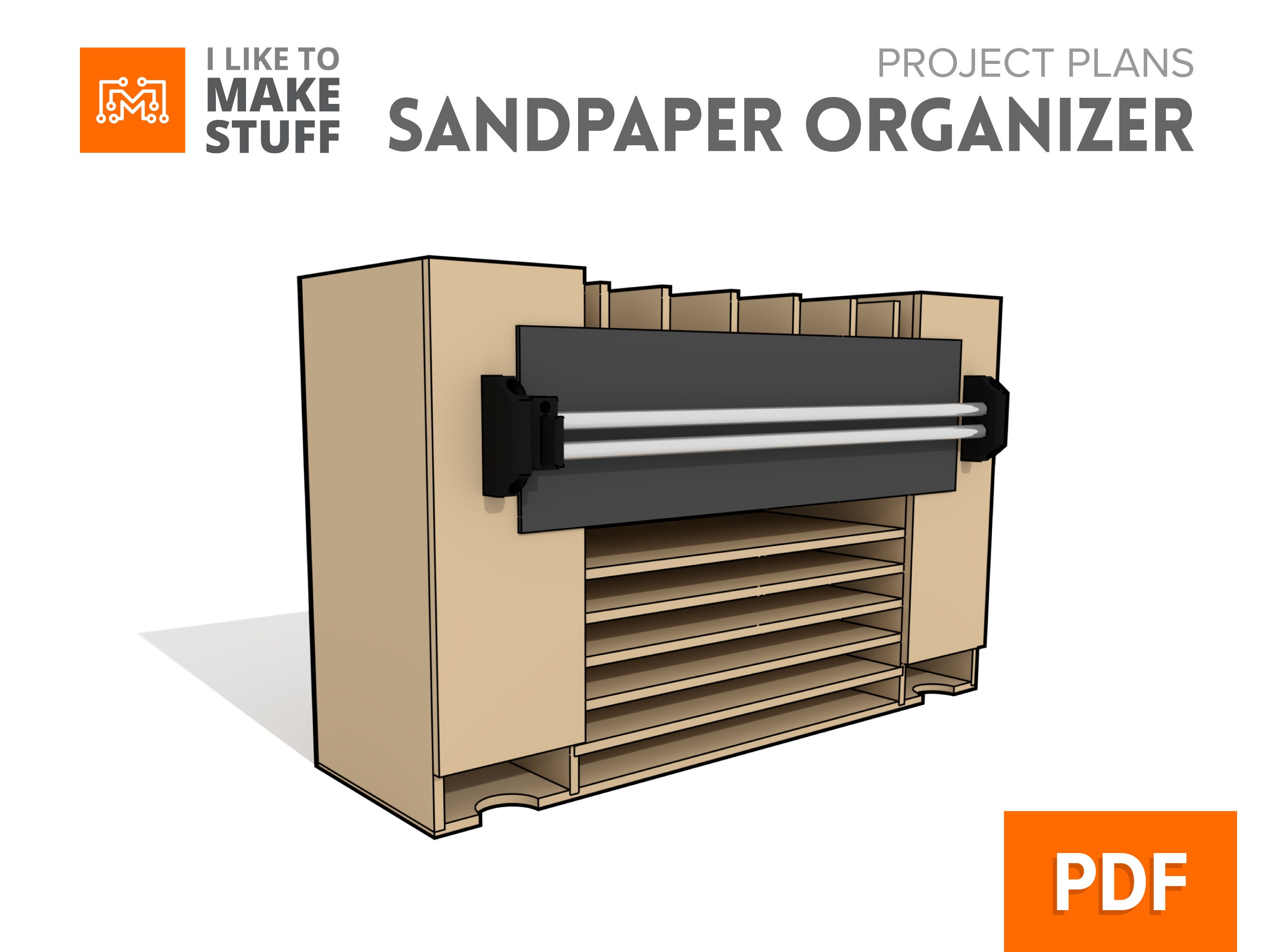 Sandpaper Organizer Digital Plans Etsy