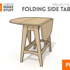 Folding Side Table Digital Plans image 1