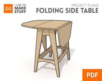 Folding Side Table — Digital Plans