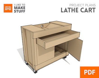 Rolling Lathe Cart - Digital Plans