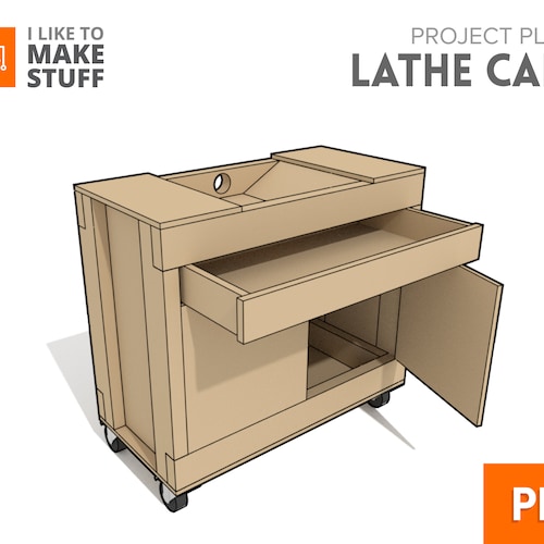 Rolling Lathe Cart Digital Plans Etsy