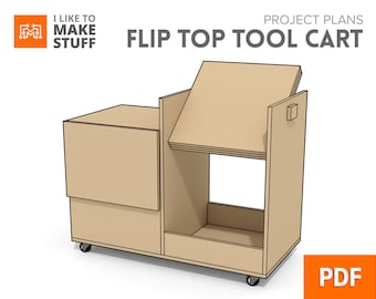 Flip Top Tool Cart — Digital Plans