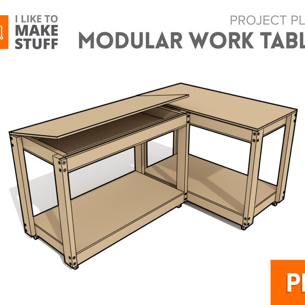 Modular Work Tables - Digital Plans