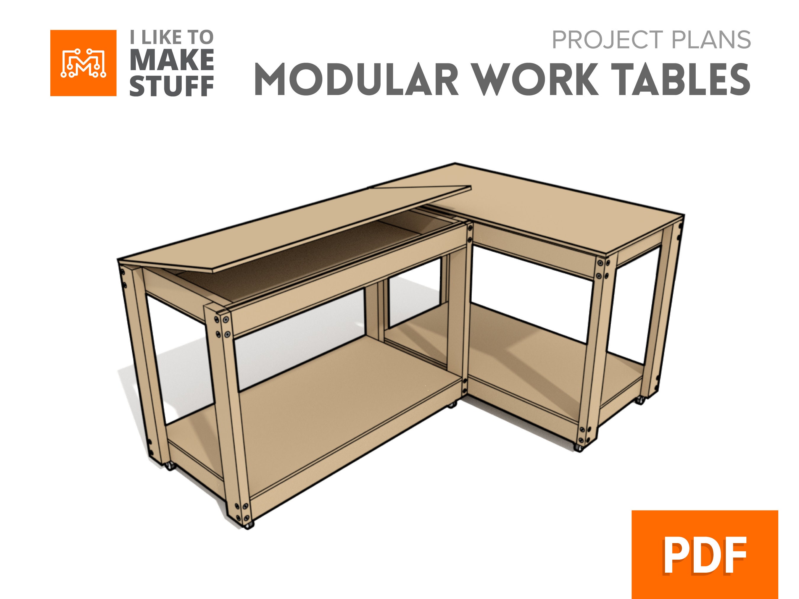 Modular Work Tables Digital Plans Etsy