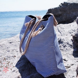 Boat Club - Blue Stripes XL Bag