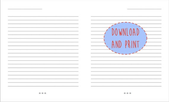 Lined Paper Instant Download Legal Size Journal Pages | Etsy