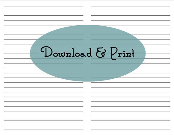 Printable Lined Paper by Kidznote