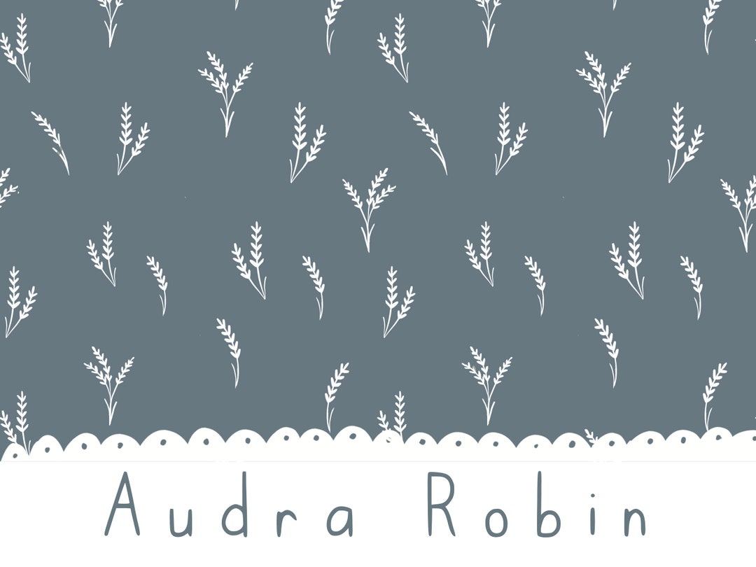 Dusty Blue Seamless Pattern Seamless File Repeat Wheat Evening Twilight ...
