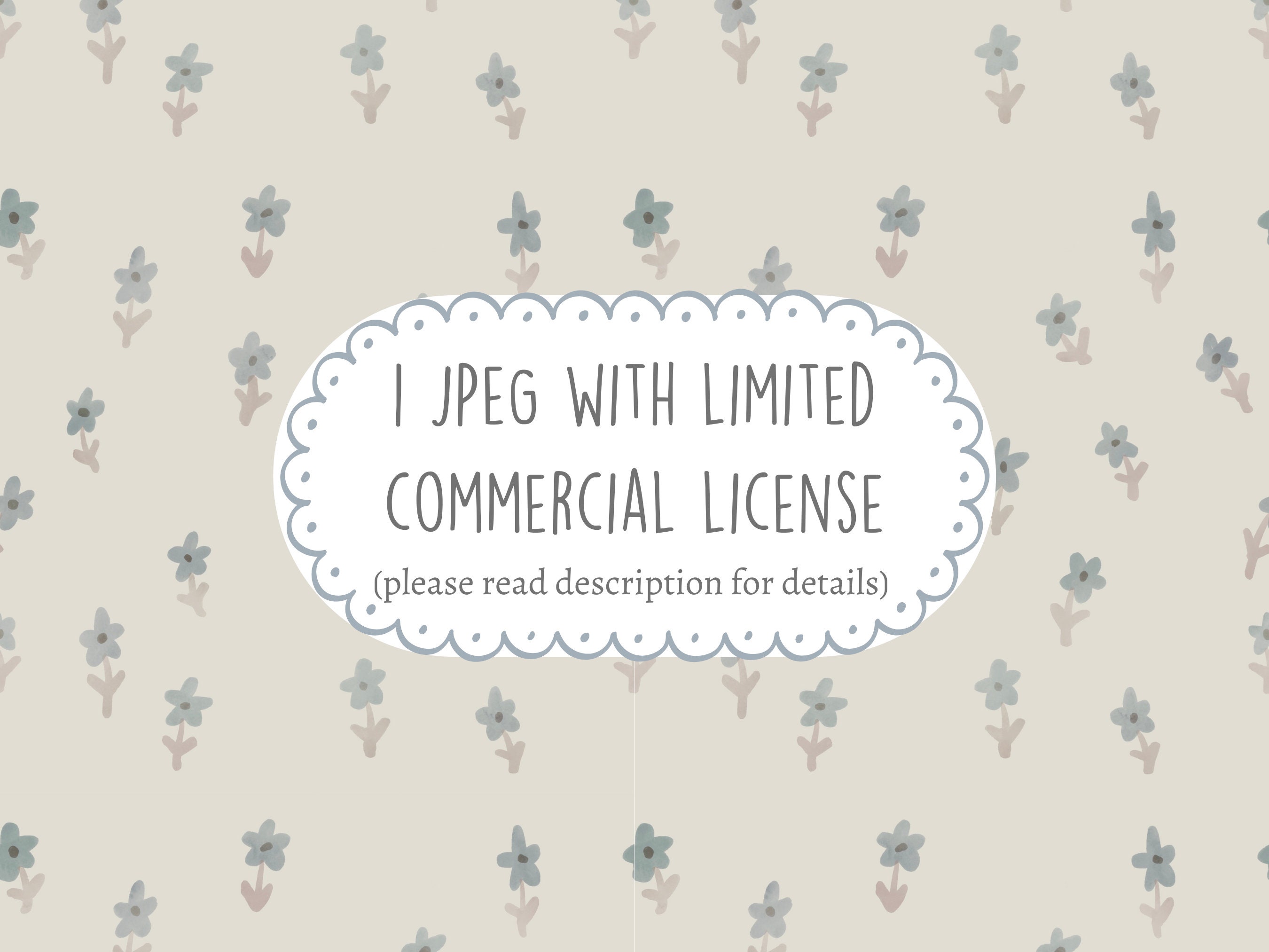 Blue Floral Seamless Digital Paper, Spring Floral, Spring Flowers ...