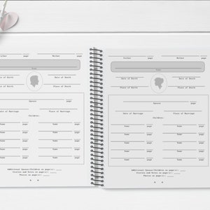 Family History Pages | Genealogy Sheets | Worksheets | Printable Workbook | Downloadable Family History Book | Pedigree Chart | Ancestry