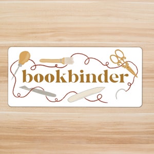 Bookbinder Sticker Download | Bookbinding sticker | Bookbinding Art | Bookbinder Clipart | Bookbinding Gear | Bookbinding Materials |