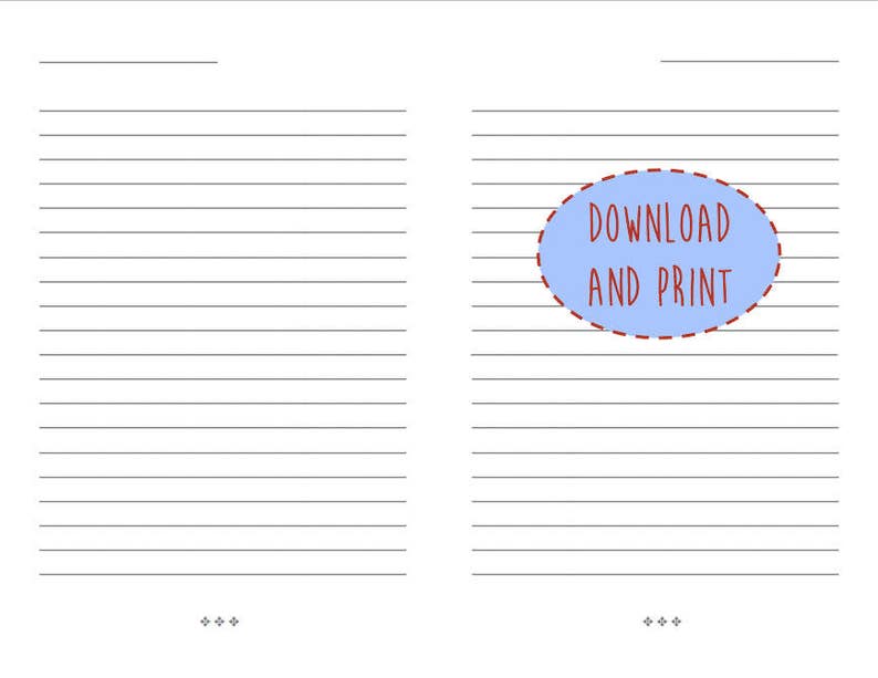 lined paper instant download letter size journal pages etsy