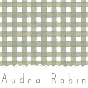 Salbei Grün Gingham Nahtloses Muster Seamless File Rapport Kariert Oberflächenmuster Aquarell Sich wiederholend Digital French Country Cottage Core