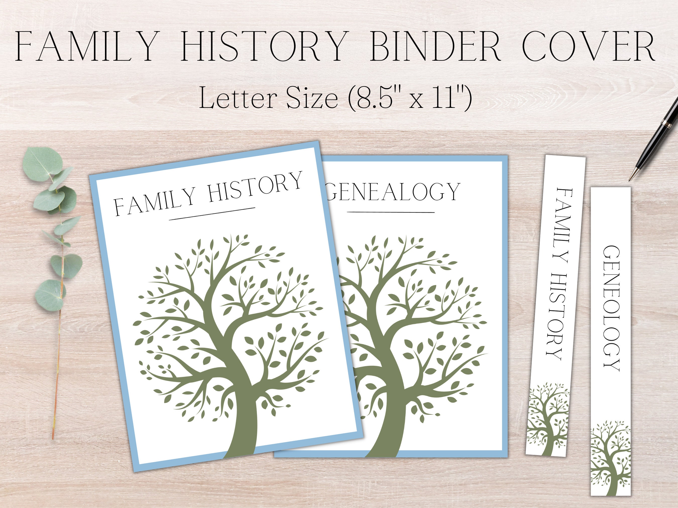2Pcs Family Tree Notebook 16 Pages Double Sides Family History Record Book  MU