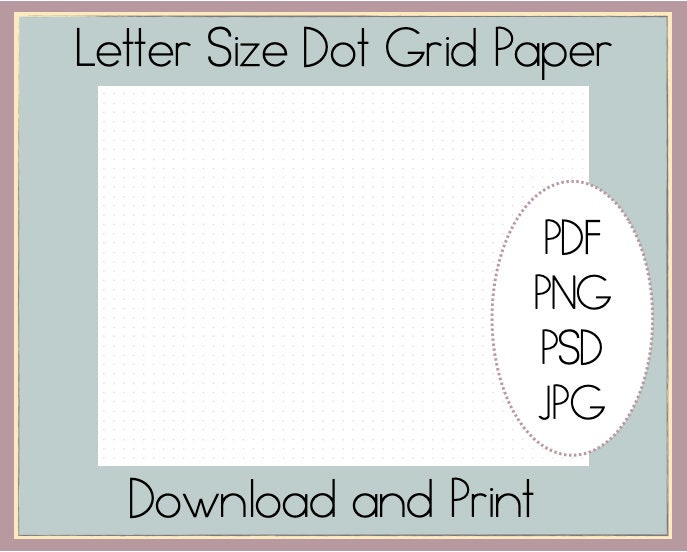 dot grid paper bullet journal pages printable dot grid etsy