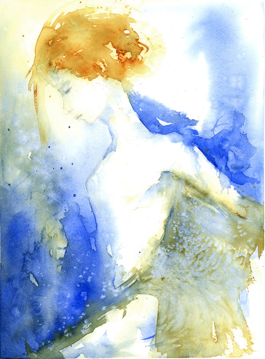 Expressive Female Tasteful Nude Painting Female Figure - Etsy