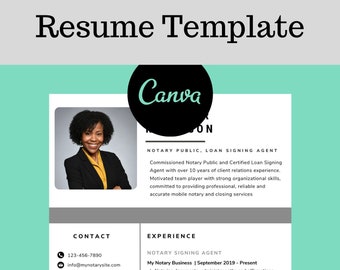Notary Resume Template for Notary Signing Agent Notary Marketing Loan