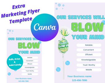 Blow Pop Flyer Template | Loan Signing Agent | Notary Public | Marketing Flyer