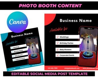 Phone Photo Booth Social Media Content|  360 Photo Booths | Selfie Booths | IG Content| Photo Booth Marketing