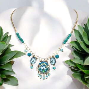 Turquoise choker necklace