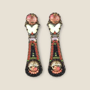 Shambala crystal earrings