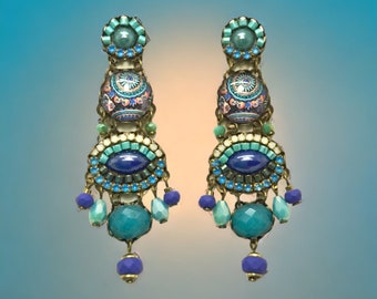 Blue earrings