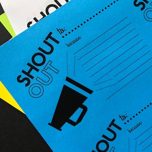 Shout Out Digital Printable