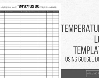 temperature log sheet covid