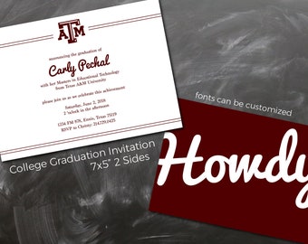 college graduation announcement etsy